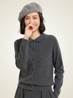 Edra - Cardigan en Cachemire Boutonné