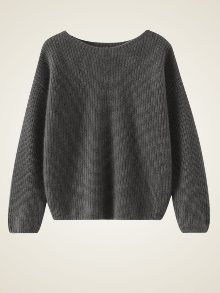 Elowith – Kaschmirpullover mit Rippenmuster