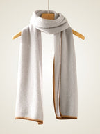 LanlyCashmere Lightweight Cashmere Scarf – Soft Honeycomb Knit Neck Wrap