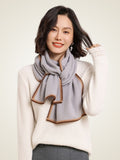 LanlyCashmere Lightweight Cashmere Scarf – Soft Honeycomb Knit Neck Wrap