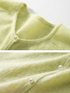 LanlyCashmere Ombre Cashmere Cardigan – Lightweight Button Knit Sweater