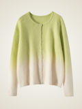 LanlyCashmere Ombre Cashmere Cardigan – Lightweight Button Knit Sweater