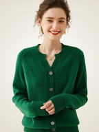 LanlyCashmere Women’s Cashmere Cardigan – Soft Knit Button Front Sweater