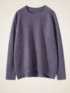Lanlycashmere Women Crew Neck Cashmere Sweater 