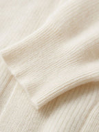 LanlyCashmere Men's 7-Gauge Heavyweight 100% Pure Cashmere V-Neck Cardigan - Thick Knit Luxury