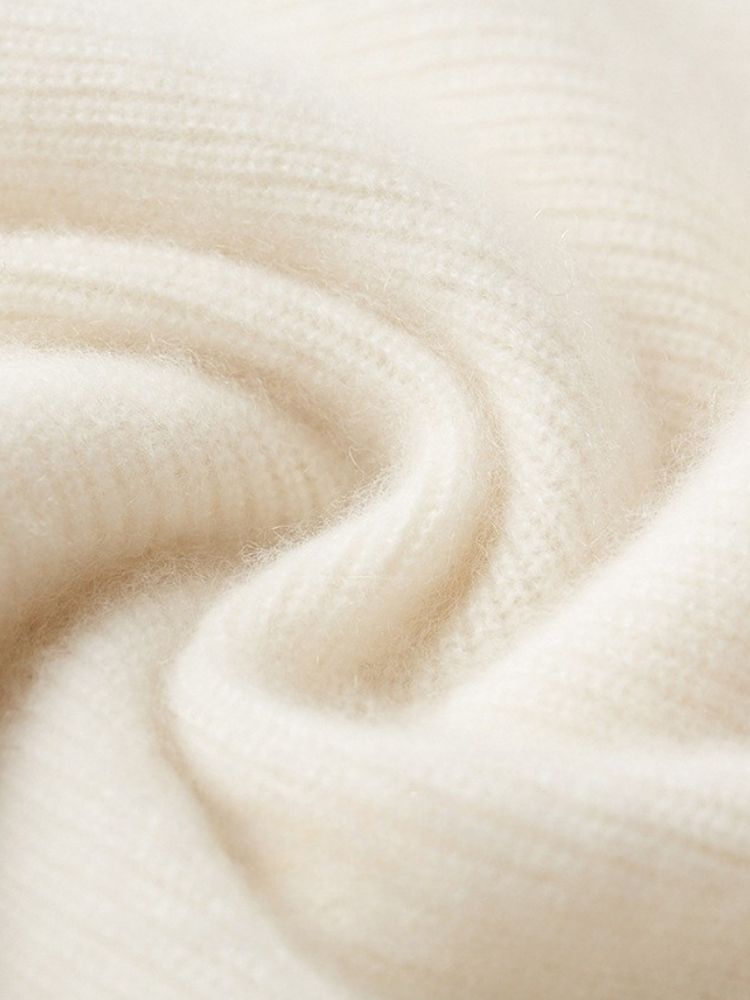 LanlyCashmere Men's 7-Gauge Heavyweight 100% Pure Cashmere V-Neck Cardigan - Thick Knit Luxury