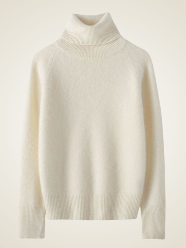 LanlyCashmere Women’s Classic Cashmere Turtleneck – Essential Soft Knit Sweater