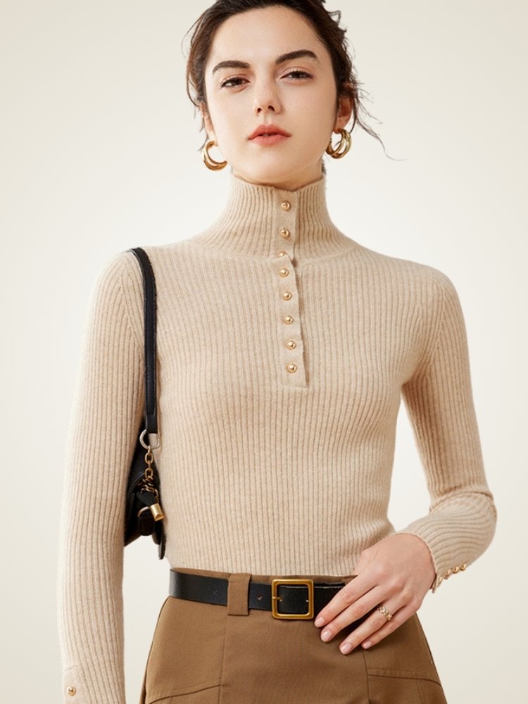 Jyselle - Mock Neck Sweater