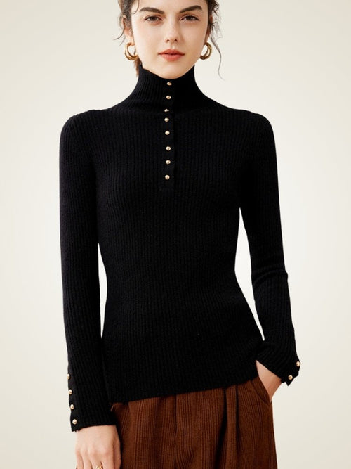 Jyselle - Mock Neck Sweater