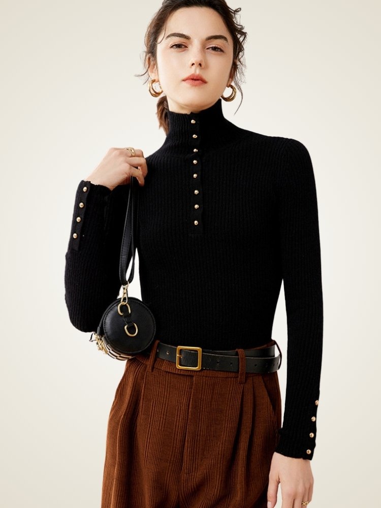 Jyselle - Mock Neck Sweater