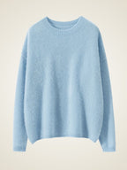 LanlyCashmere Women’s Classic Crew Neck Cashmere Sweater – Soft Knit Pullover