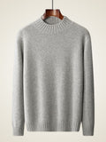 LanlyCashmere Premium Pure Mongolian Cashmere Mock Neck Sweater for Men
