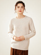 LanlyCashmere Rolled Neck Cashmere Sweater – Raglan Sleeve Soft Knit