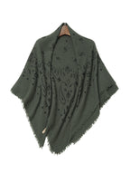 LANLY Paisley Cashmere Square Scarf Wholesale | Custom Printed Cashmere Bandana Low MOQ & Digital Printed Pure Cashmere Square Scarves Factory Bulk