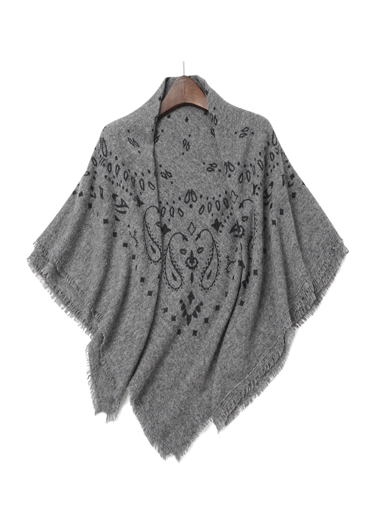 LANLY Paisley Cashmere Square Scarf Wholesale | Custom Printed Cashmere Bandana Low MOQ & Digital Printed Pure Cashmere Square Scarves Factory Bulk