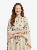 LANLY Paisley Cashmere Square Scarf Wholesale | Custom Printed Cashmere Bandana Low MOQ & Digital Printed Pure Cashmere Square Scarves Factory Bulk