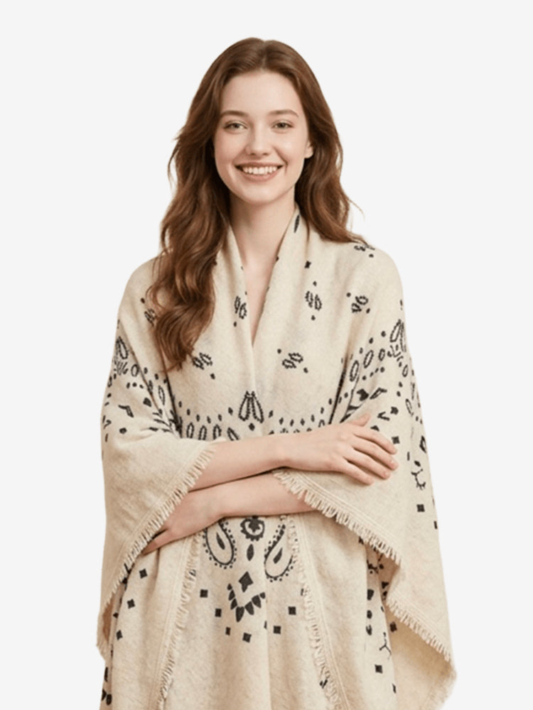LANLY Paisley Cashmere Square Scarf Wholesale | Custom Printed Cashmere Bandana Low MOQ & Digital Printed Pure Cashmere Square Scarves Factory Bulk