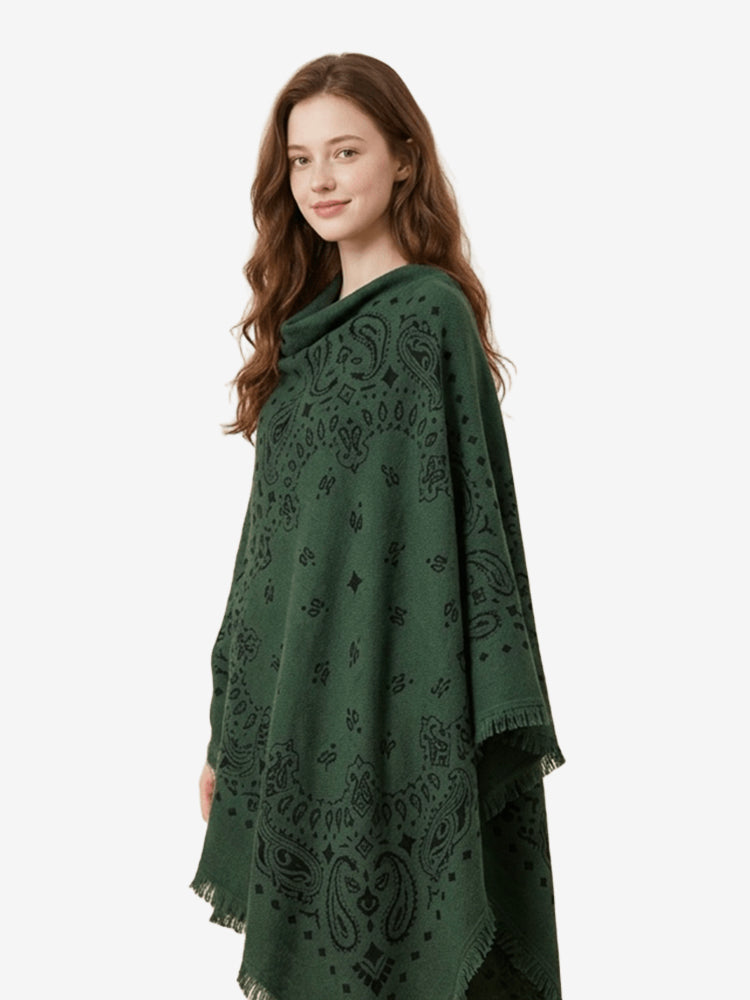 LANLY Paisley Cashmere Square Scarf Wholesale | Custom Printed Cashmere Bandana Low MOQ & Digital Printed Pure Cashmere Square Scarves Factory Bulk