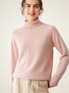 LanlyCashmere Women’s Classic Cashmere Turtleneck – Essential Soft Knit Sweater