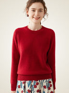 LanlyCashmere Classic Cashmere Sweater – Soft Crewneck Everyday Knit
