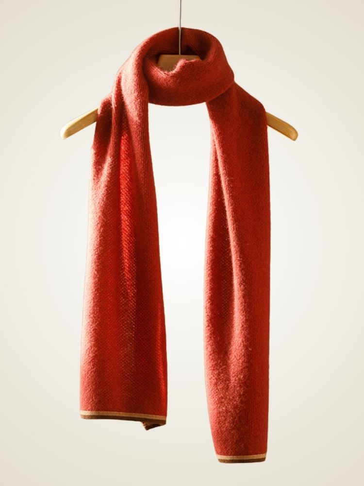 LanlyCashmere Lightweight Cashmere Scarf – Soft Honeycomb Knit Neck Wrap