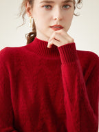 Taniselle – Kaschmirpullover mit Stehkragen