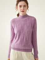 Taniselle – Kaschmirpullover mit Stehkragen