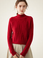 Taniselle – Kaschmirpullover mit Stehkragen