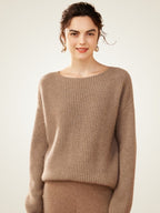 Elowith – Kaschmirpullover mit Rippenmuster