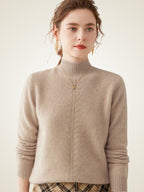 Callena – Kaschmirpullover mit Stehkragen