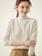 Callena – Kaschmirpullover mit Stehkragen
