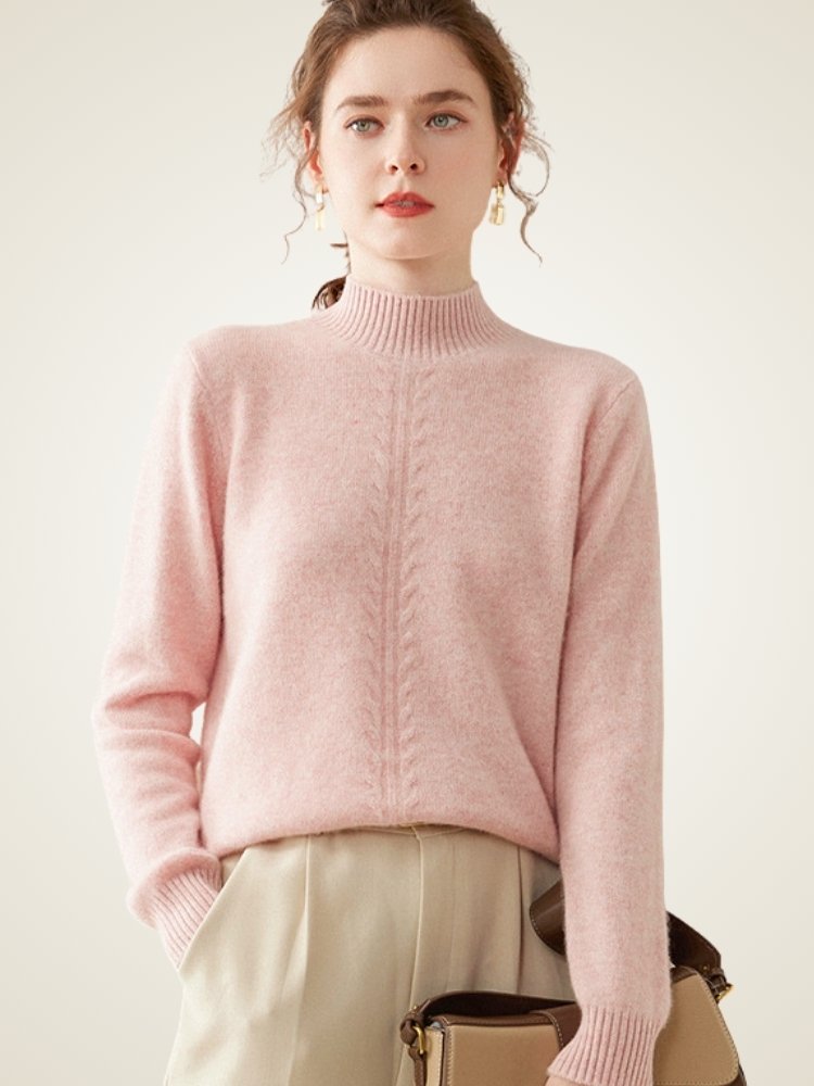 Callena – Kaschmirpullover mit Stehkragen