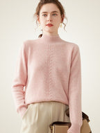 Callena – Kaschmirpullover mit Stehkragen