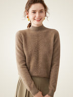Callena – Kaschmirpullover mit Stehkragen
