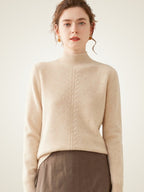 Callena – Kaschmirpullover mit Stehkragen