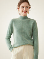 Callena – Kaschmirpullover mit Stehkragen