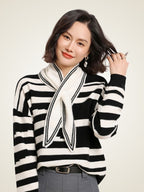 LanlyCashmere Cashmere Triangle Scarf – Soft Lightweight Knit Neck Wrap