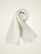 LanlyCashmere Perforated Cashmere Scarf – Lightweight Knit Neck Warmer