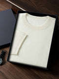 LanlyCashmere Super Fine Cashmere T-Shirt – Lightweight Knit Crew Neck
