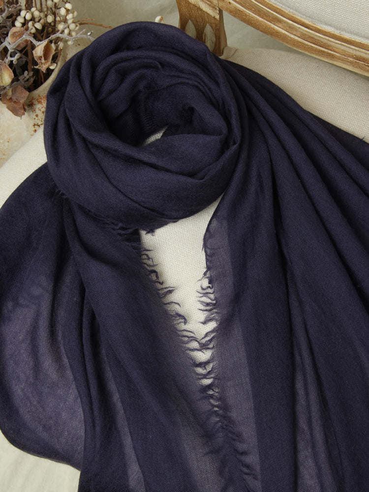 Featherlight Cashmere Wrap - Ultra Fine 100% Cashmere Fringe Shawl