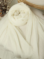 Featherlight Cashmere Wrap - Ultra Fine 100% Cashmere Fringe Shawl